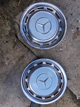 Load image into Gallery viewer, Pair of Mercedes hubcaps For 14" Wheels R107/W108W/W116/W123/W113 Grey blue
