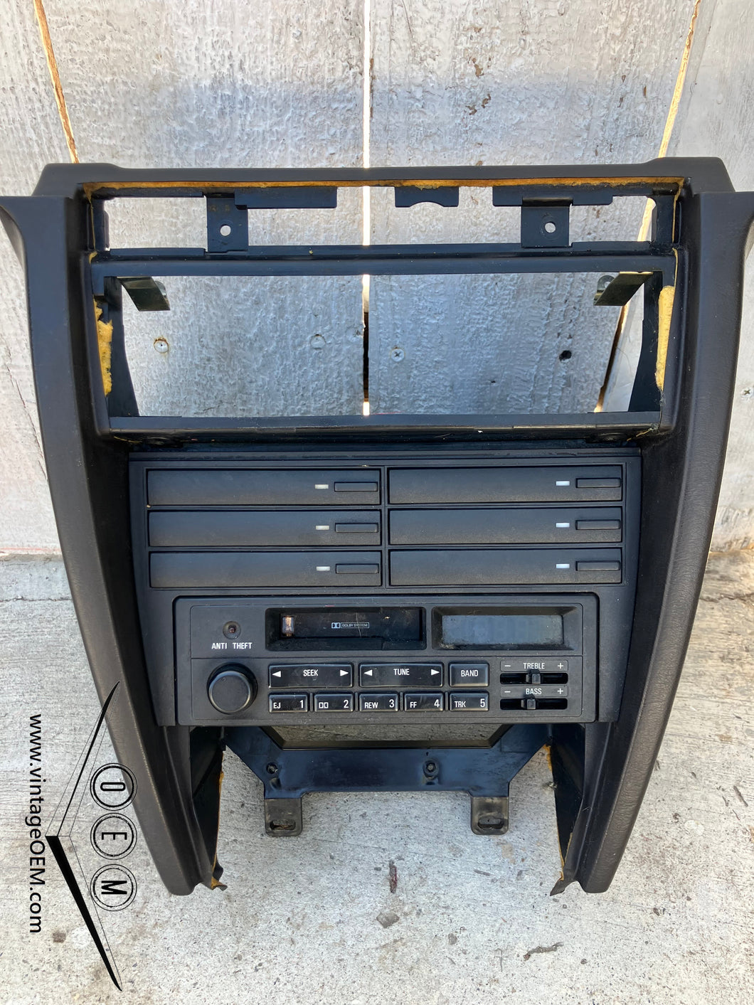 83-91 Mercedes Benz W201 center console dark brown 190E 190D