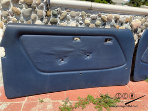 77-86 Mercedes Benz C123 Coupe front door panels BLUE