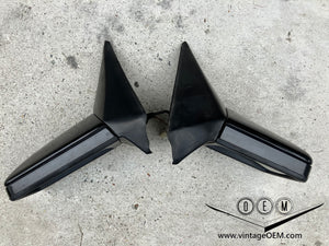 88-93 Mercedes Benz C124 OEM mirrors pair BLACK, mint
