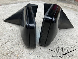 88-93 Mercedes Benz C124 OEM mirrors pair BLACK, mint