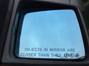 88-93 Mercedes Benz C124 OEM mirrors pair BLACK, mint