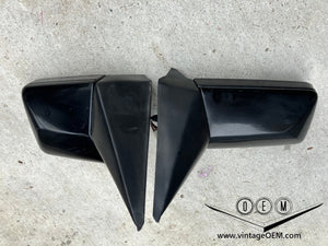 88-93 Mercedes Benz C124 OEM mirrors pair BLACK, mint