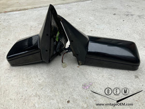 88-93 Mercedes Benz C124 OEM mirrors pair BLACK, mint