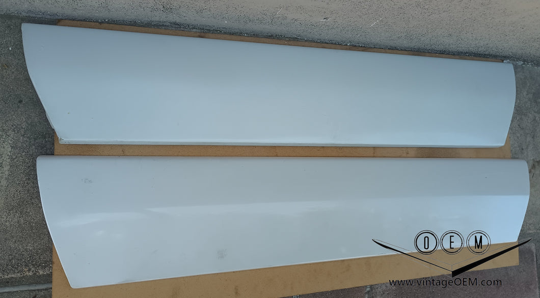 90-95 Mercedes Benz R129 OEM side door trim moldings, pair WHITE
