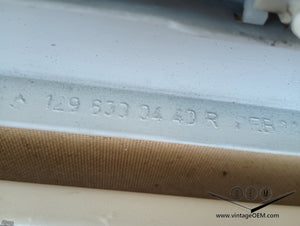 90-95 Mercedes Benz R129 OEM side door trim moldings, pair WHITE