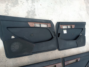 79-91 Mercedes Benz W126 LWB door panels set of 4 mint Black