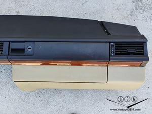 85-93 Mercedes Benz W124 OEM dashboard BLACK/BEIGE