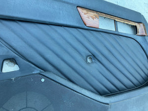 79-91 Mercedes Benz W126 driver door panel w/handle black