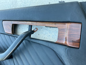 79-91 Mercedes Benz W126 driver door panel w/handle black