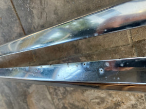 81-91 Mercedes Benz C126 rear lower window molding trim pair
