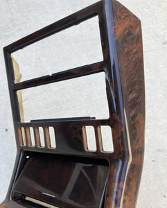 90-02 Mercedes R129 SL500 300SL SL600 center console wood trim bezel