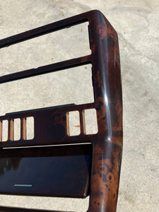 90-02 Mercedes R129 SL500 300SL SL600 center console wood trim bezel