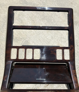 90-02 Mercedes R129 SL500 300SL SL600 center console wood trim bezel