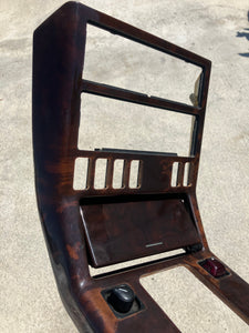 90-02 Mercedes R129 SL500 300SL SL600 center console wood trim bezel