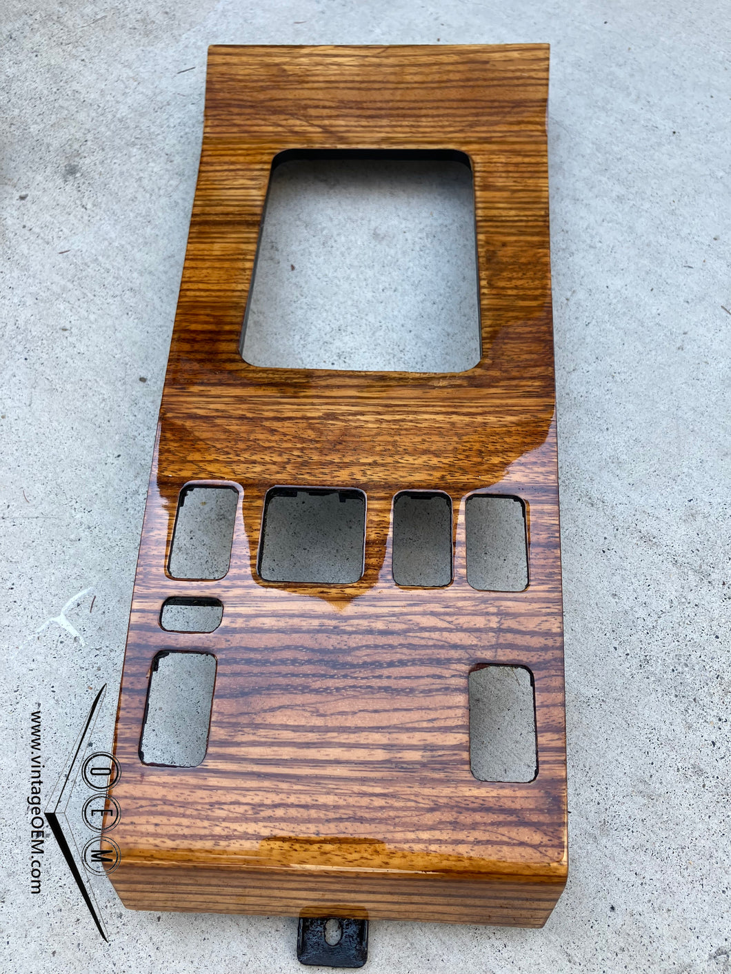 86-95 Mercedes Benz W124 center console shifter wood trim 1246830700