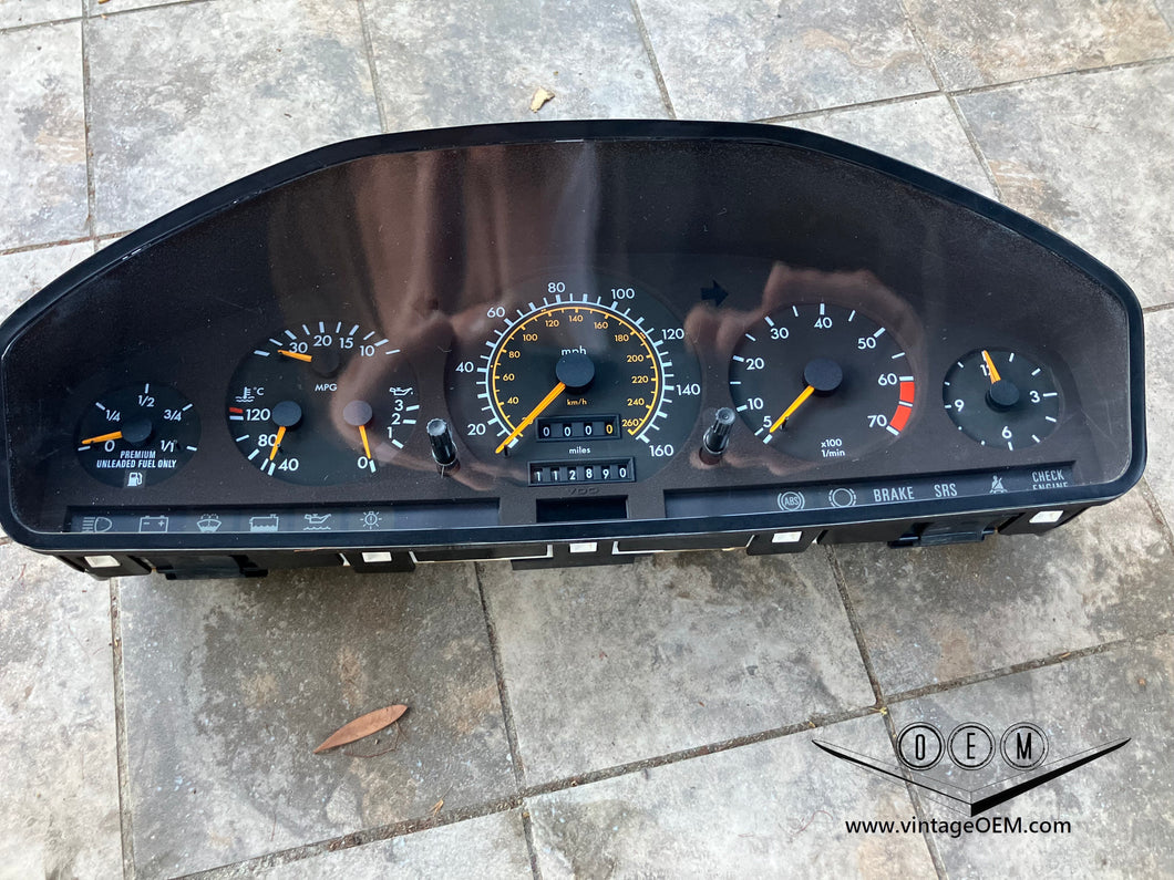 91-94 Mercedes Benz W140 instrument cluster 500SEC S420 S500 1405409247