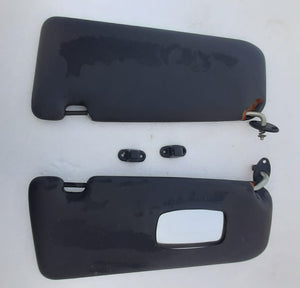 83-91 MW E30 black sun visors, pair