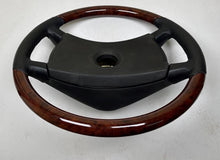 Load image into Gallery viewer, Vintage Mercedes Benz steering wheel refurbished in new leather/wood

