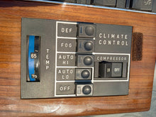 Load image into Gallery viewer, 72-85 Mercedes Benz W107 W116 A/C control panel
