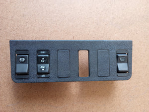 77-85 Mercedes Benz W123 center console switch panel, black