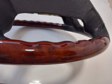 Load image into Gallery viewer, Mercedes Benz W140/129/124 steering wheel refurbished in new leather/wood
